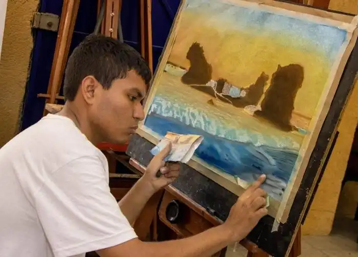 Artes plásticas en acción.