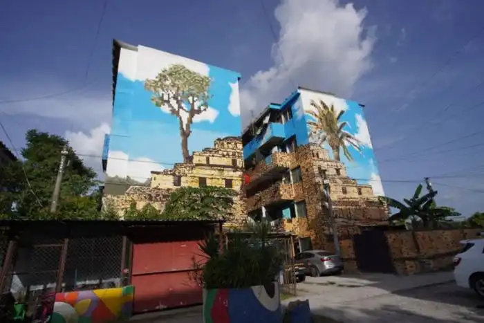 Otro de los murales de la Zacamil. / Francisco Valle