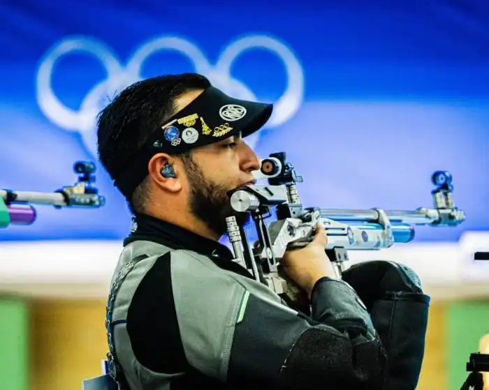 Israel Gutiérrez, en plena competencia. / Team ESA