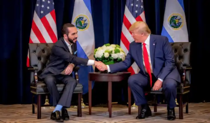 Nayib Bukele fue recibido por Donald Trump cuando este era presidente de los Estados Unidos, en septiembre de 2019. / Presidencia.