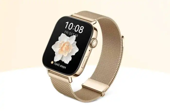 Huawei finalmente lanzó su nuevo 039smartwatch039 Fit 3 Milanese/ Foto Europa Press.,image_description: