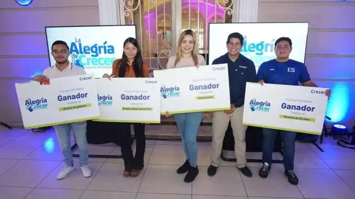 Ganadores del concurso de CRECER. Cortesía ,image_description: