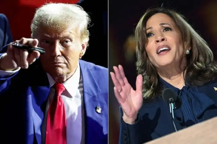 El expresidente estadounidense y candidato presidencial republicano Donald Trump y la vicepresidenta estadounidense y candidata presidencial demócrata, Kamala Harris./AFP  