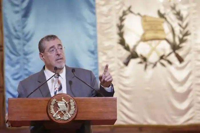 Bernardo Arévalo, presidente de Guatemala.,image_description: