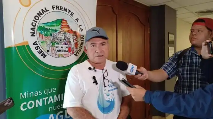 Alfredo Leiva sostuvo que harán dos semanas de acciones nacionales e internacionales en favor de los acusados. / Jessica Guzmán. 