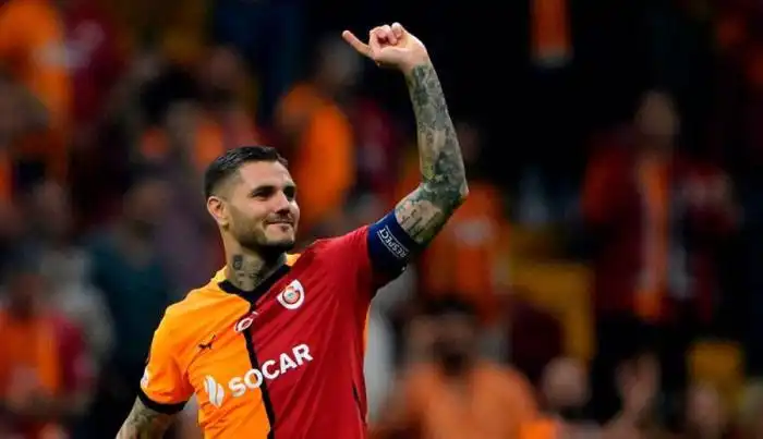 Mauro Icardi, delantero del Galatasaray turco. / AFP