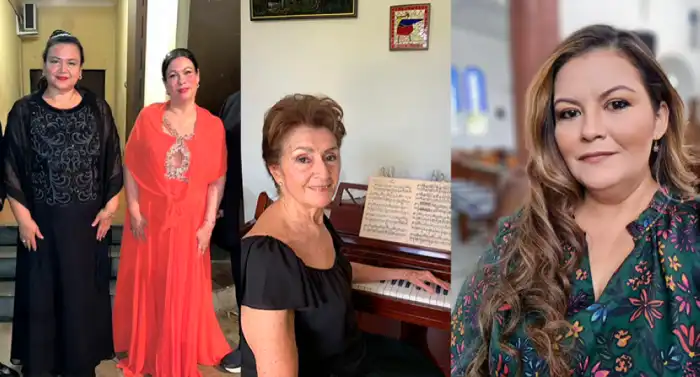 Lorena Melgar, Elizabeth Trabanino, Marta Lavagnino y Lucía Sandoval.