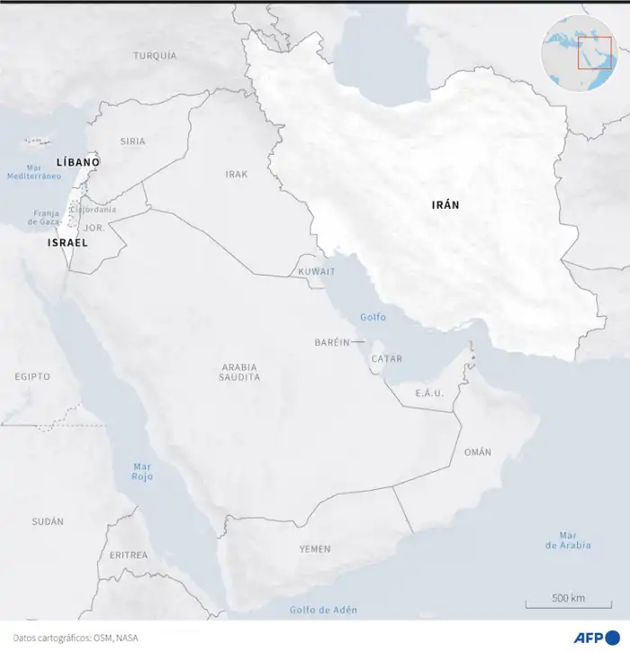 El convulso mapa de Medio Oriente.