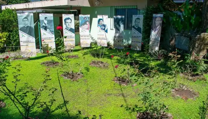 El jardín de rosas, es el lugar dónde cuatro jesuitas fueron masacrados. / DEM