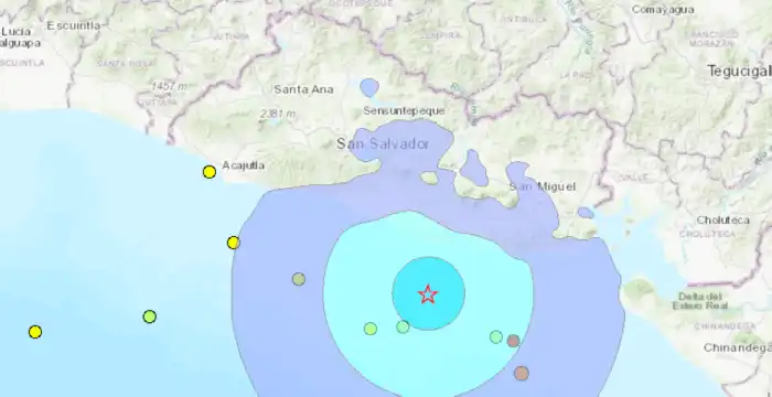 Los últimos sismos sensibles a la población según el observatorio del MARN.
