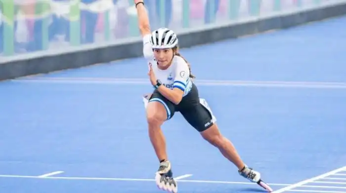 Ivonne Nóchez sigue logrando éxitos en el patinaje. / COES