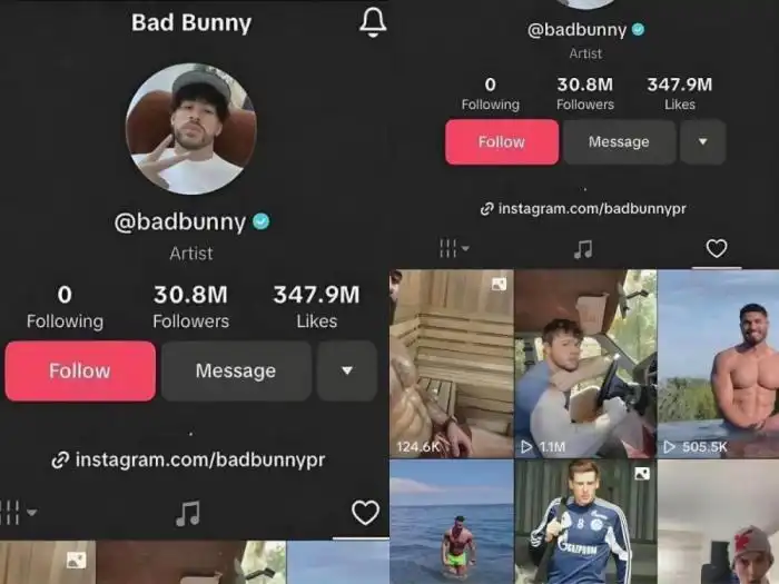 Durante 3 horas el artista, ‘por descuido’, dejó públicos sus “Me gusta” en Tik Tok.
