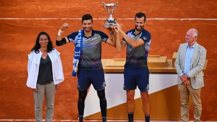 Chelo Arévalo y Pavic en Roland Garros.