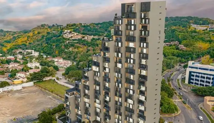 Vista de Origin, el primer complejo habitacional de Sforma, en Santa Elena. /Sforma